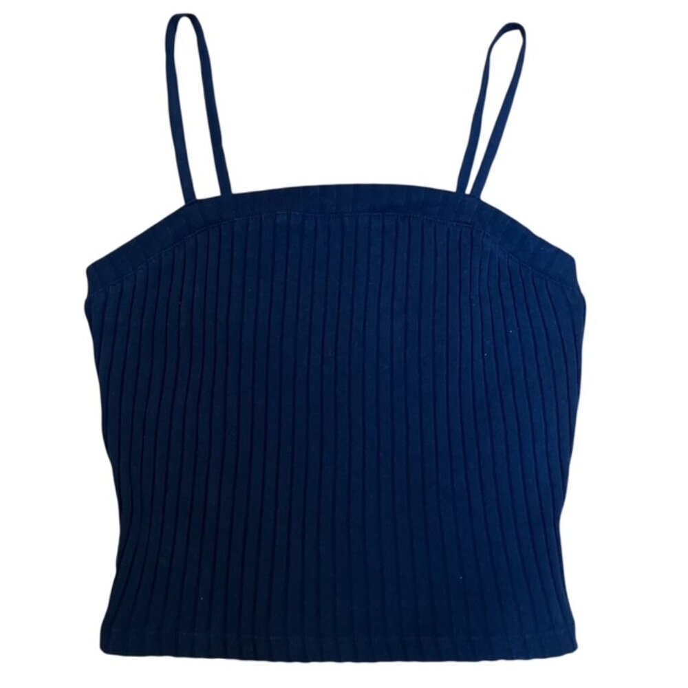 BP cropped ribbed spaghetti strap tank top size S